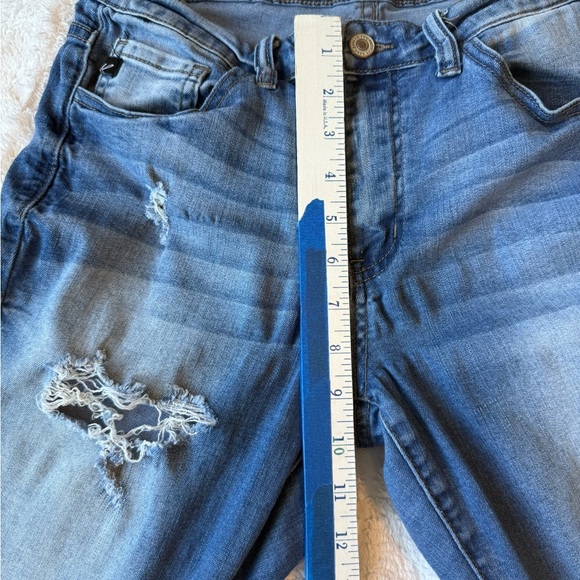 KanCan Faded Denim Distressed  skinny Jeans - Picture 2 of 7